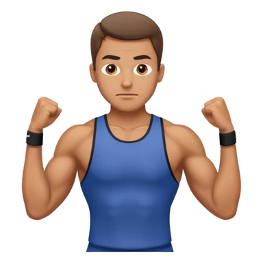 HOMBRE HACIENDO EJERCICIO sticker