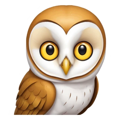 barn owl sticker
