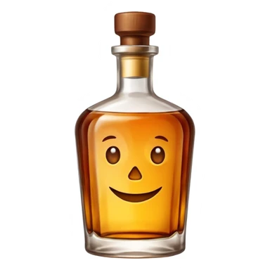 A bottle of rum sticker