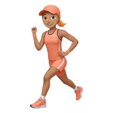 Exercícios cor roupa salmão  sticker