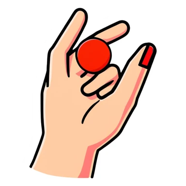 forbidden sign with hand gesture sticker