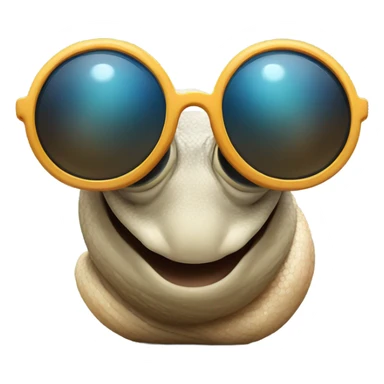 Snail with sunglasses sticker