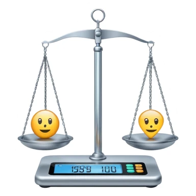The internet 🌐  on a weighing scale sticker