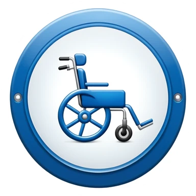 no-access wheelchair sign sticker