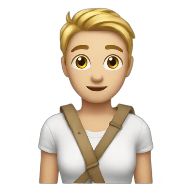 Chat sur âne  sticker