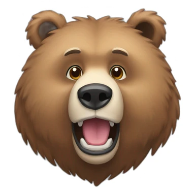Grizzy the bear sticker