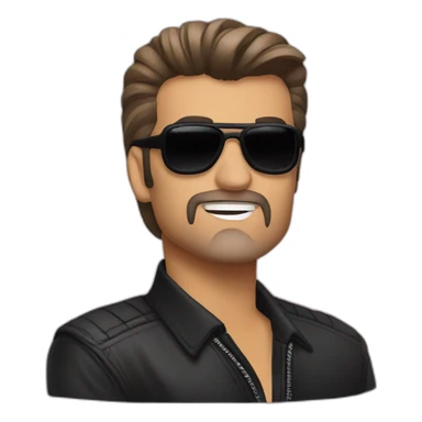 George michael faith style sticker