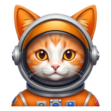 Chat dans l’espace  sticker
