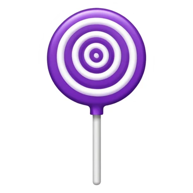 lolipop luminous purple and white sticker