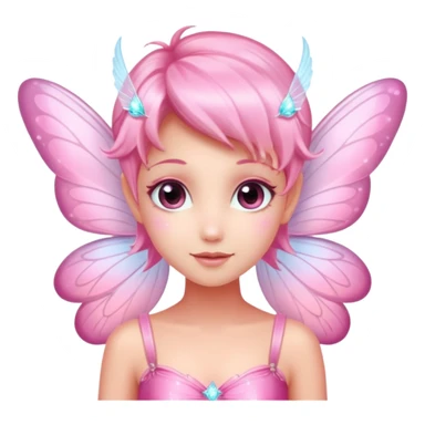 Pink fairy with pixie dust sticker
