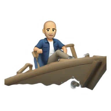Zidane sur bateau sticker
