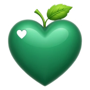 corazon verde oscuro sticker