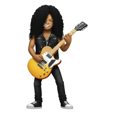 Slash playing guitar sticker