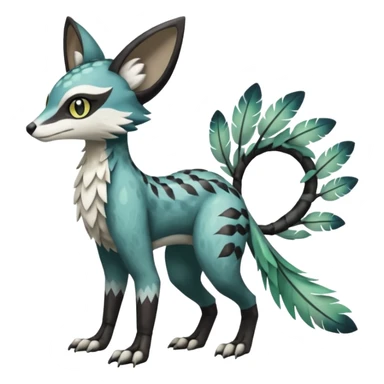 Meloetta-Vernid-Trico-Sergal-Genet-Pokémon-Fakémon-hybrid-fusion-creature sticker