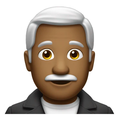 Papa blanc poivre et sel sticker