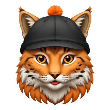 Un lince con gorra  sticker