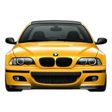 Fait moi une BMW e46 en couleur noir sticker