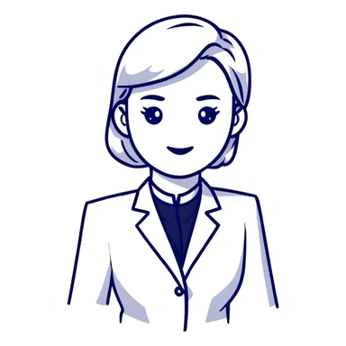 Woman working in office, professional sticker