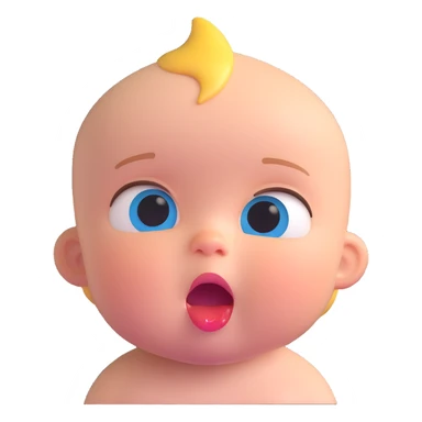 colorful crying baby sticker