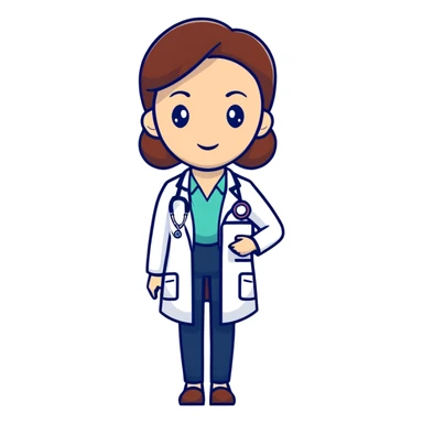 vet doctor woman sticker