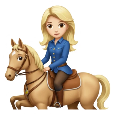 Horse rider woman sticker