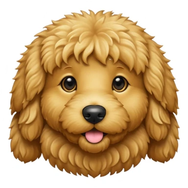 Golden doodle black  sticker