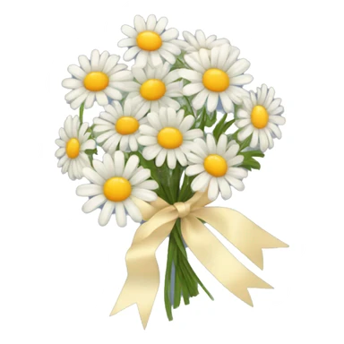 bouquet of daisies vintage ribbon sticker