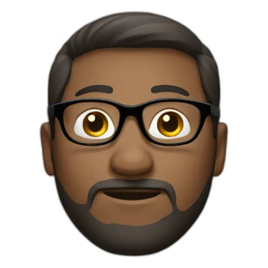 white-male-brown-hair-black-round-glasses sticker