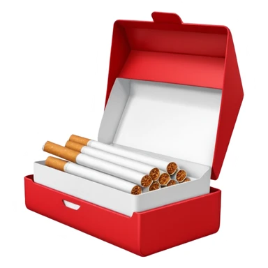 Cigarettes in a red Sonoma pack  sticker