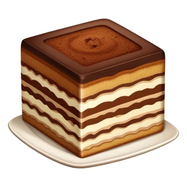 square tiramisu slice sticker