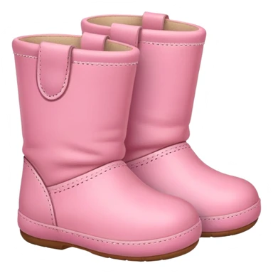 pink baby boots sticker