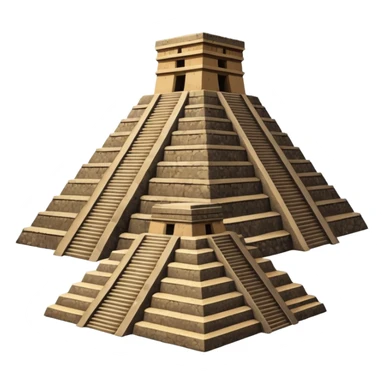 A Teotihuacan pyramid. sticker