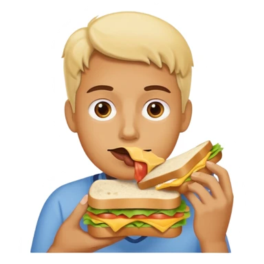 someone eating lunch sticker