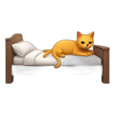 cancer being kill by a cat sticker