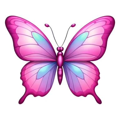 Pink girly butterfly  sticker