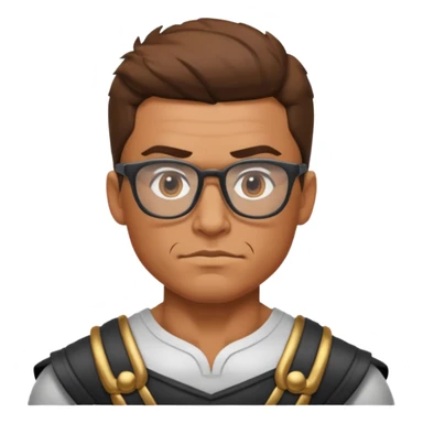 Glasses-Wearing Warrior sticker