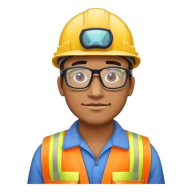 Construction worker wearing pit viper glasses sticker