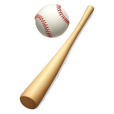 a baseball bat hitting a baseball sticker