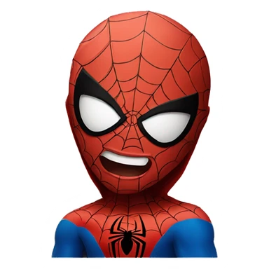 Spider-Man crying laughing sticker