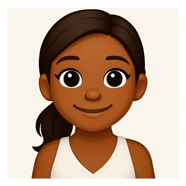 turn the second man in emoji style of the 1st image, match the facial features and match dressing style of the 2nd image, she is wearing white tank top lose sticker