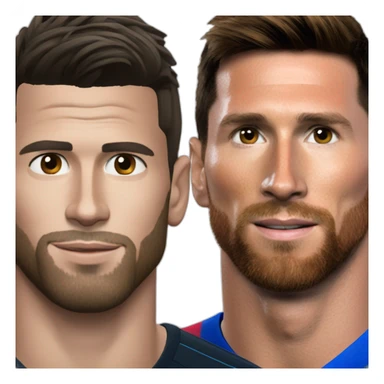 Cr7 y messi  sticker