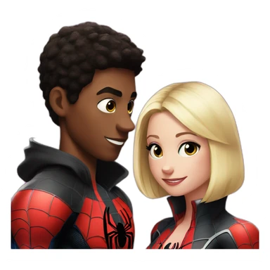 Miles morales and gwen sticker