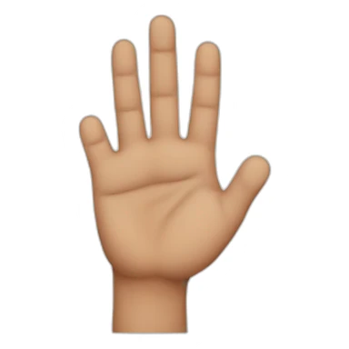 Half heart fingers sticker