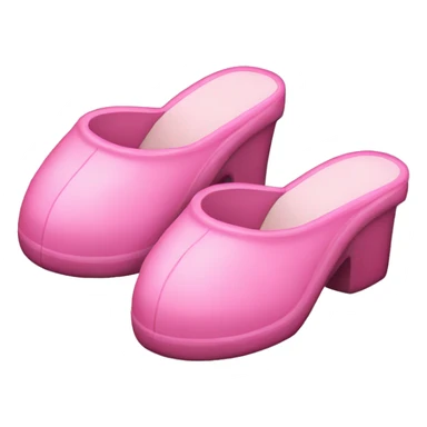 Pink heel slippers sticker