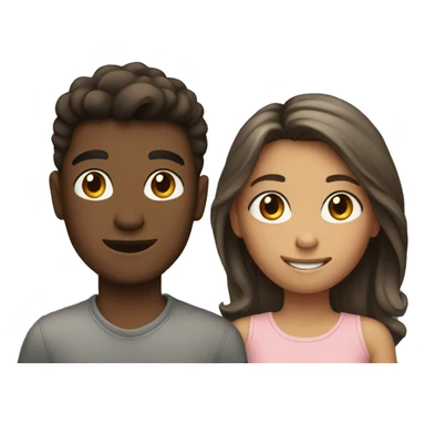 Two teenagers in love  sticker