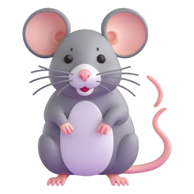 cute rat sticker