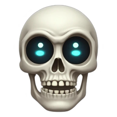 buissnessman fit skeleton with glowing eye sticker