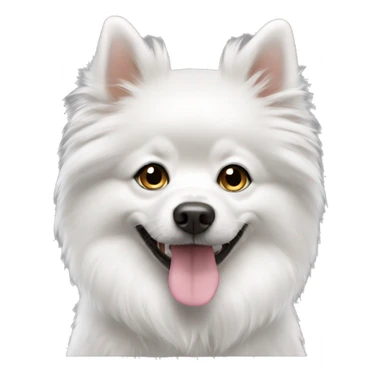 Dog spitz White peacefull sticker