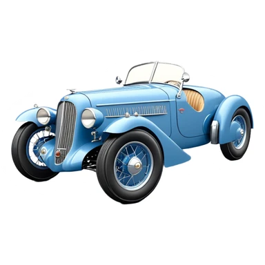  Hazy-blue Fenderless extended-wheelbase 1936 luxury racing Cord lowered powerful V-8 engined racing car featuring advanced rugged 4 wheel independent suspension, power steering, disc brakes, small leather covered steering wheel, side mounted cowl exhaust  sticker