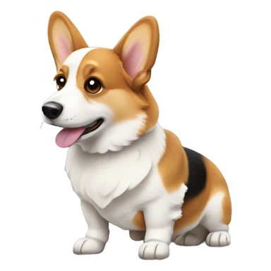 Tri colored Corgi sticker
